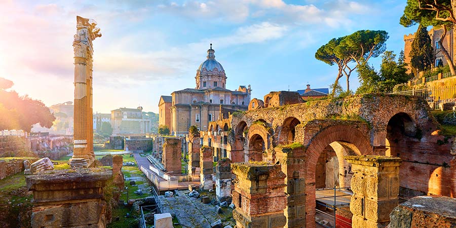 Arrival in Rome